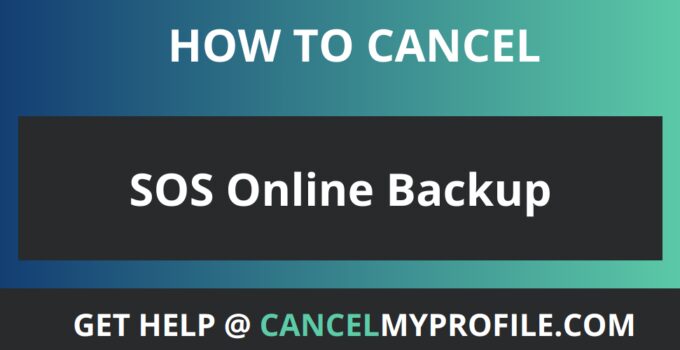 How to Cancel SOS Online Backup
