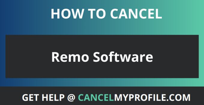 How to Cancel Remo Software